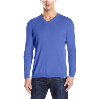 L码！Calvin Klein莫代尔皮马棉 男子V领针织衫