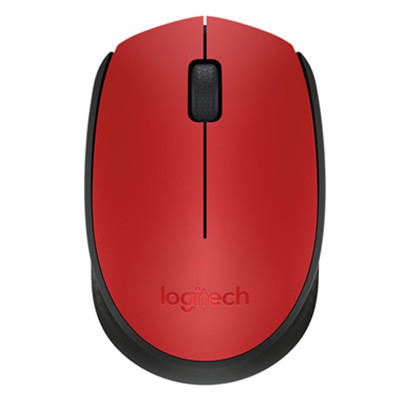 精巧便携！Logitech 罗技 无线鼠标M170-红色