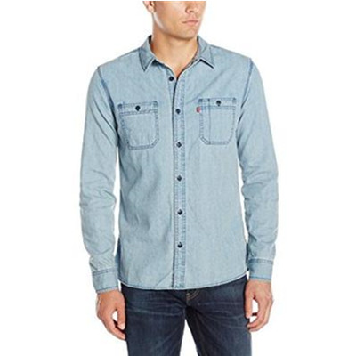 百搭单品！Levi's李维斯 Standard Denim 男士牛仔衬衫