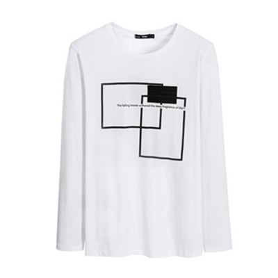 双色可选！森马字母印花潮流长袖T恤