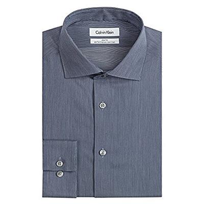 历史新低！Calvin Klein男式修身剪裁免熨烫钻石印花衬衣