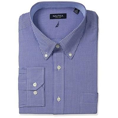 纯棉格子！诺帝卡Nautica Gingham 男士长袖衬衫