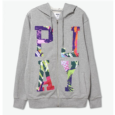 应季单品！Preppy Elite 花卉元素字母印花连帽卫衣