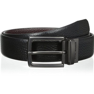 全码好价！Steve Madden Pebble 男款双面用真皮腰带