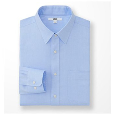 休闲百搭！优衣库精纺提花衬衫180752