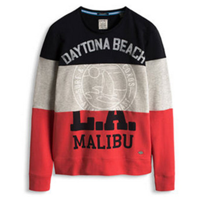 三色拼接！ESPRIT男士时尚套头卫衣-036EE2J011