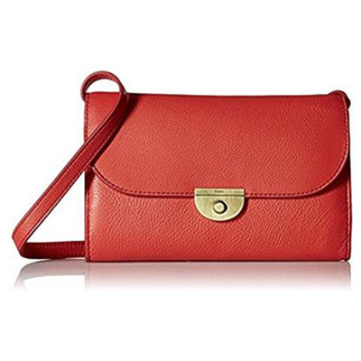 简洁百搭！Fossil Margot Mini 真皮小号斜挎包