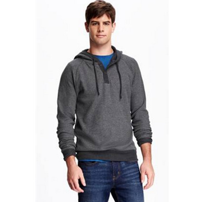 新低！Old Navy亨利领连帽卫衣套头衫295016