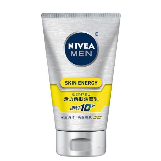 深层洁净！NIVEA妮维雅男士活力醒肤洁面100g