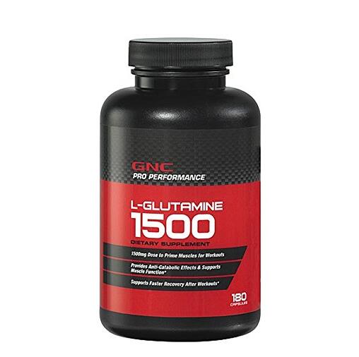 对抗分解代谢！GNC 健安喜 谷氨酰胺1500 180片 2瓶