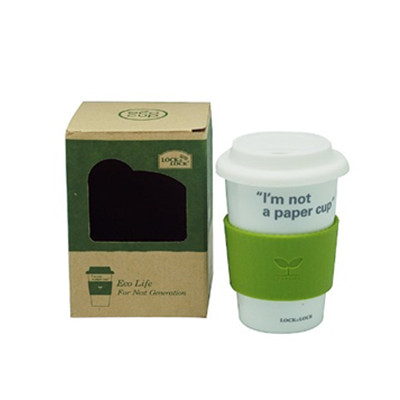 小巧精致！乐扣乐扣 Eco环保陶瓷杯SLB003G/370ml