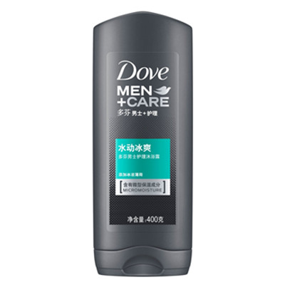 限时特价！Dove多芬男士+护理水动冰爽沐浴露400g