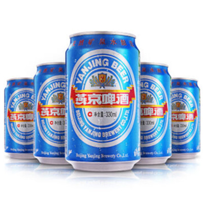 价格不错！燕京啤酒11度蓝听听罐装330ml*24听