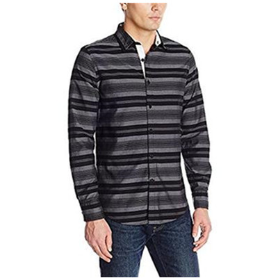 休闲大方！诺帝卡Nautica Horizontal 男修身款条纹衬衫