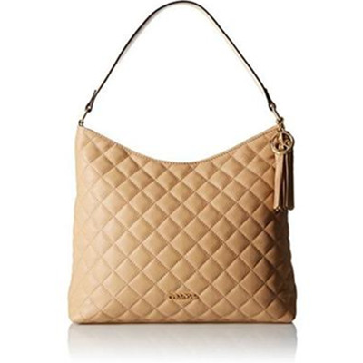 两色齐降！Calvin Klein Quilted Leather女士真皮单肩包