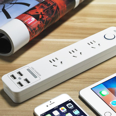 智能识别！航嘉多功能usb插座插排SST307