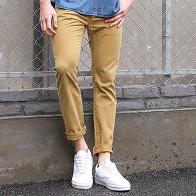 近期好价！Lee男装男士时尚百搭修身直筒休闲裤L160751MX3KT