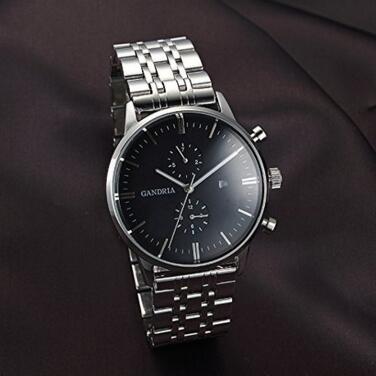 简洁时尚！瑞亚 男士石英表腕表 7019