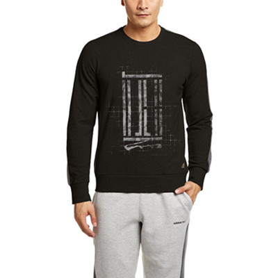 修身时尚！阿迪达斯 男式 WJ LOGO SWEAT 套头衫