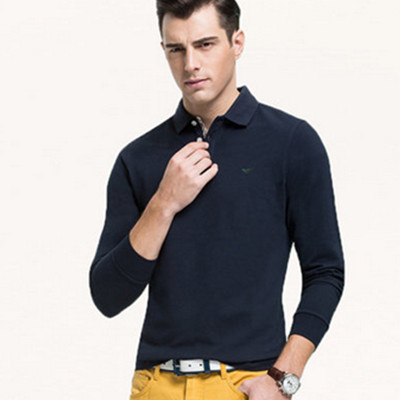 商务休闲！七匹狼长袖T恤1D1650601702