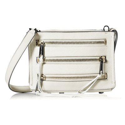 造型简洁！Rebecca Minkoff Moto 3 Zip 女士斜挎包