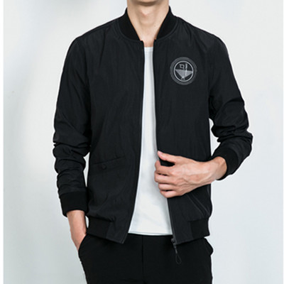 休闲百搭！花花公子时尚修身薄男士夹克HJK16021