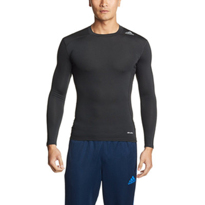 贴身透气！阿迪达斯 TECH-FIT 长袖紧身T恤 AJ5016