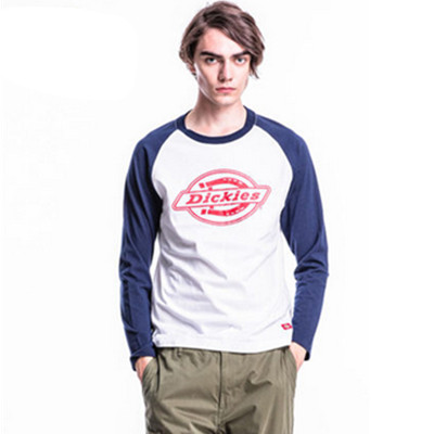 插肩设计！Dickies插肩袖撞色长袖T恤163M30EC43