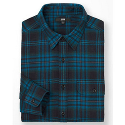 历史好价！UNIQLO优衣库男装法兰绒格子衬衫185566