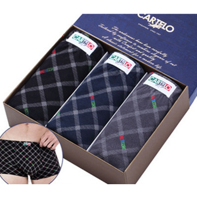 凑单好价！卡帝乐鳄鱼男士纯棉内裤3条盒装*3盒