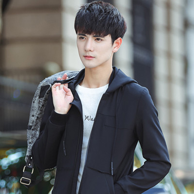 降温必备！花花公子中长款连帽修身风衣16014PL8666