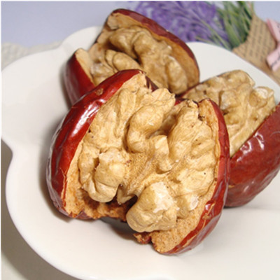 香甜抱抱果！锐源 枣夹核桃 500g/袋*2袋 河北特产