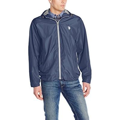 低价！U.S. Polo Assn. Windbreaker 男款连帽风衣