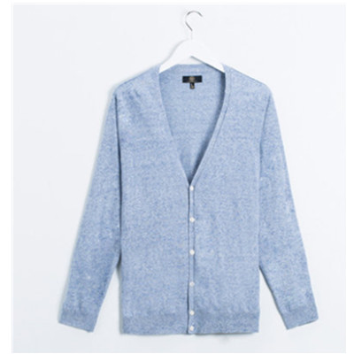 应季单品！C＆A男式亚麻混纺V领针织衫CA200178763