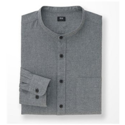 舒适保暖！优衣库法兰绒立领衬衫187273