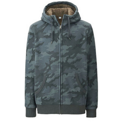 历史好价！UNIQLO优衣库仿羊羔绒运动拉链连帽茄克(长袖)180687