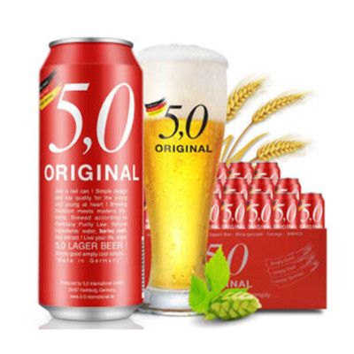 原装进口！5.0 ORIGINAL 窖藏啤酒 500ml*24听