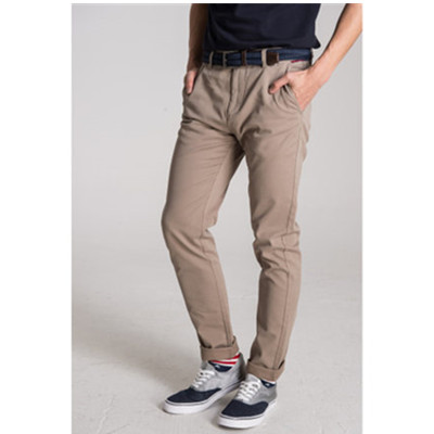 休闲修身！C＆A男式竖条纹肌理修身裤CA200170650