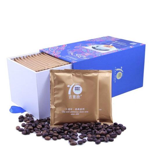 简便易携带！吉意欧 焙炒咖啡 蓝山风味咖啡粉8g*30