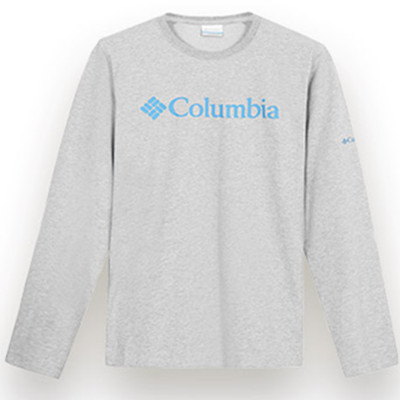 柔软面料！Columbia哥伦比亚圆领logo舒适长袖T恤PM1816
