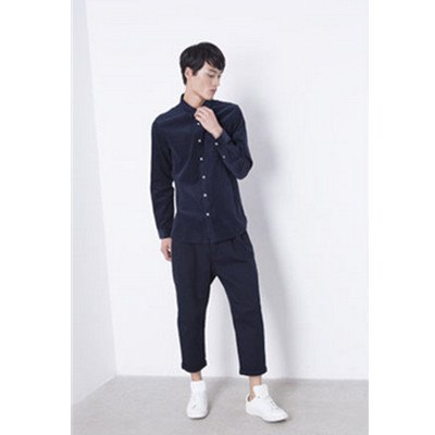 简约造型！C＆A复古灯芯绒衬衣200181899