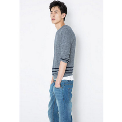 秋季时尚！C＆A男式条纹圆领针织衫CA200178745