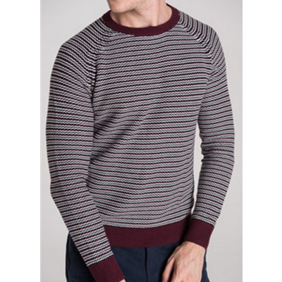 时尚休闲！C＆A男式肌理条纹针织衫CA200165243