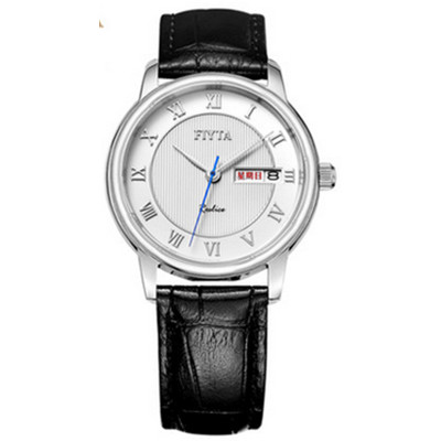 美观时尚！飞亚达DG/L0072.WWB真皮情侣石英手表