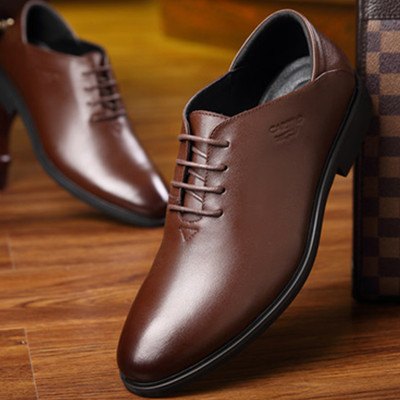 英伦潮流！卡帝乐鳄鱼男士商务正装皮鞋TAO30186AA