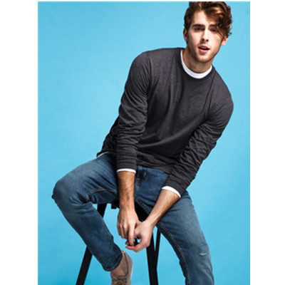 近期好价！Old Navy百搭纯色圆领长袖T恤293477