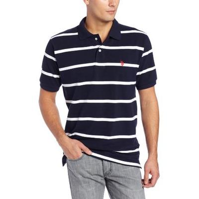 白菜！美国马球协会U.S. Polo Assn.男式 条纹POLO衫