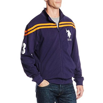 休闲！U.S. Polo Assn. Full-Zip 男式运动外套