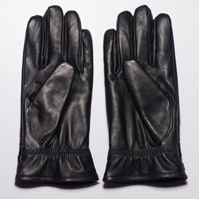 加绒加厚！恒源祥男式冬季羊皮手套1417