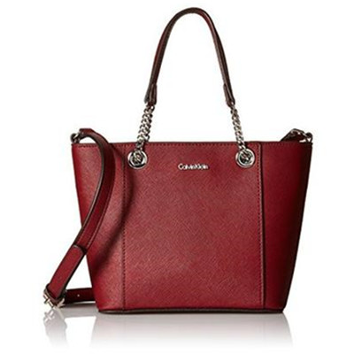 时尚别致！Calvin Klein Saffiano Mini 女款真皮手提包
